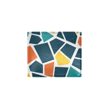 Mosaic Pattern Print Design 02 Men's ID Card Wallet