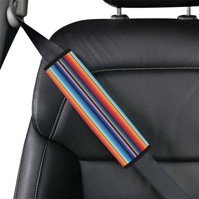 Mexican Blanket Stripe Print Pattern Car Seat Belt Cover