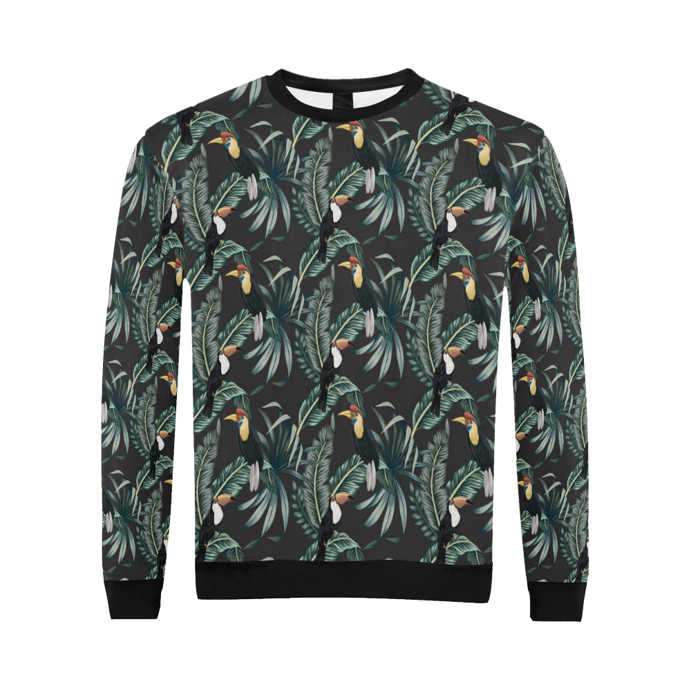 Rainforest Pattern Print Design RF06 Men Long Sleeve Sweatshirt