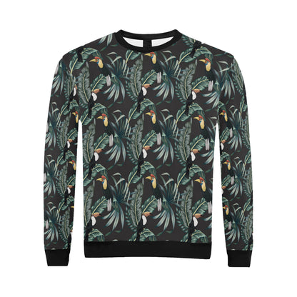 Rainforest Pattern Print Design RF06 Men Long Sleeve Sweatshirt