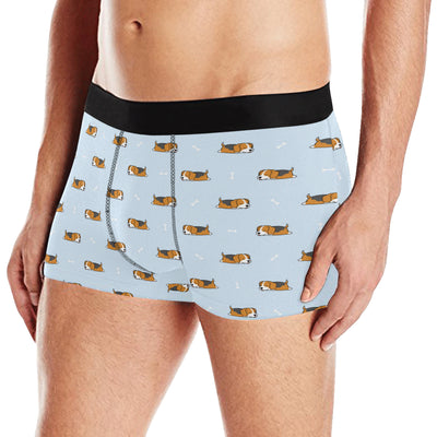 Beagle Pattern Print Design 06 Men's Boxer Briefs