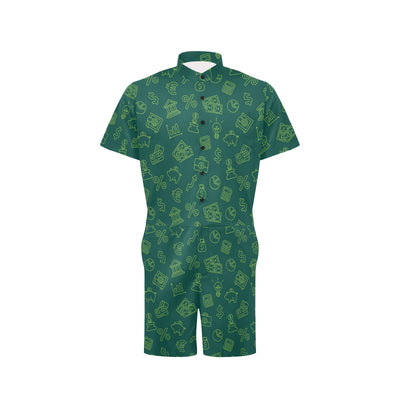 Accounting Financial Pattern Print Design 02 Men's Romper