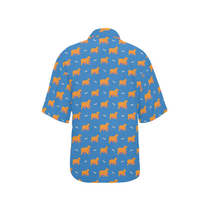 Cocker Pattern Print Design 04 Women's Hawaiian Shirt