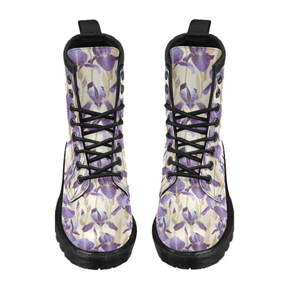 Iris Pattern Print Design IR02 Women's Boots