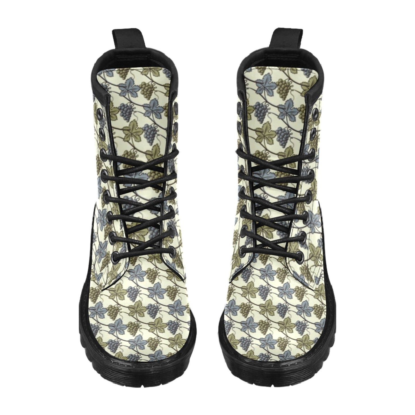 Grape Pattern Print Design GP03 Women's Boots