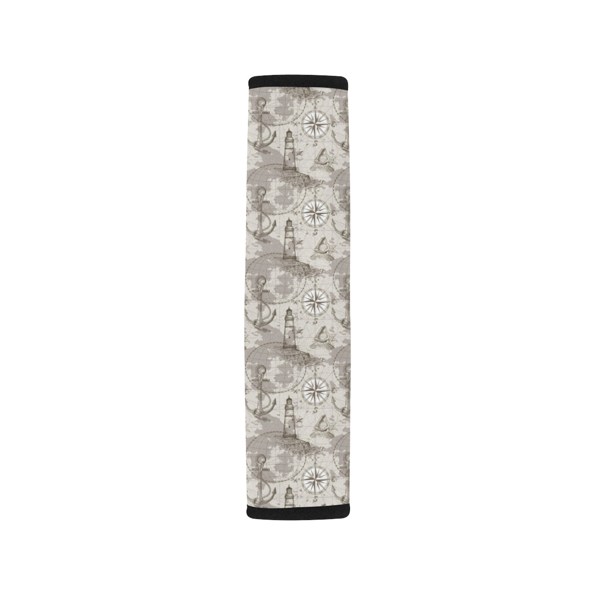 Nautical Map Design Themed Print Car Seat Belt Cover