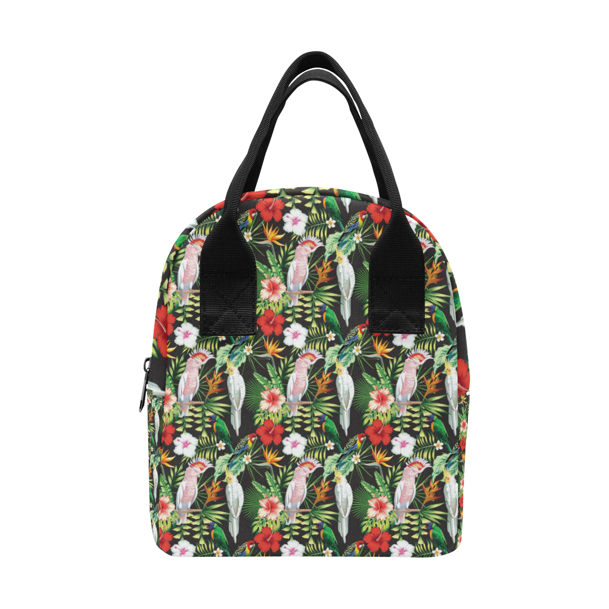 Tropical Flower Pattern Print Design TF03 Insulated Lunch Bag