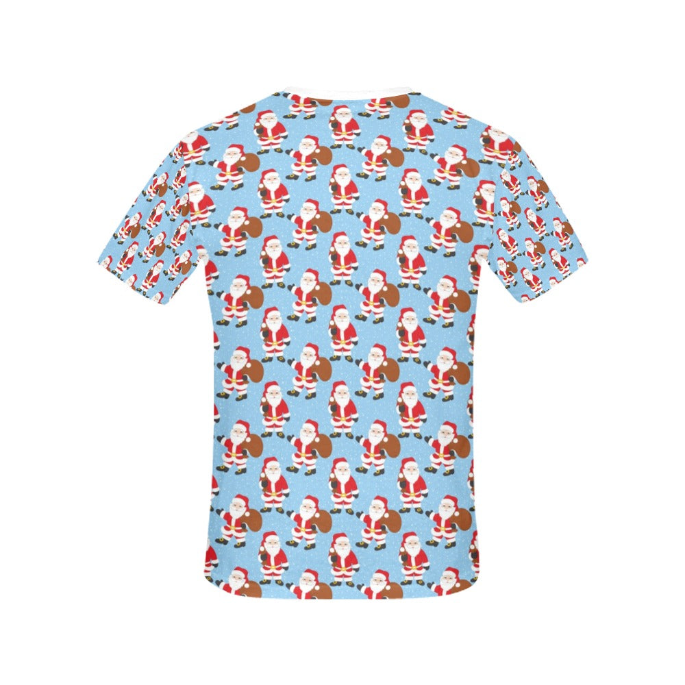 Santa Christmas Themed Print Design LKS305 Women's  T-shirt