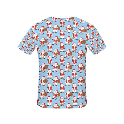 Santa Christmas Themed Print Design LKS305 Women's  T-shirt