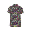 Cactus Pattern Print Design 08 Men's Short Sleeve Button Up Shirt