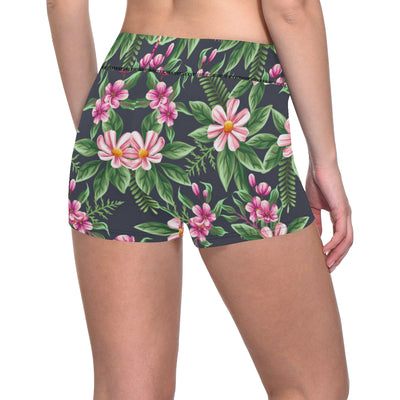 Summer Floral Pattern Print Design SF010 Yoga Shorts