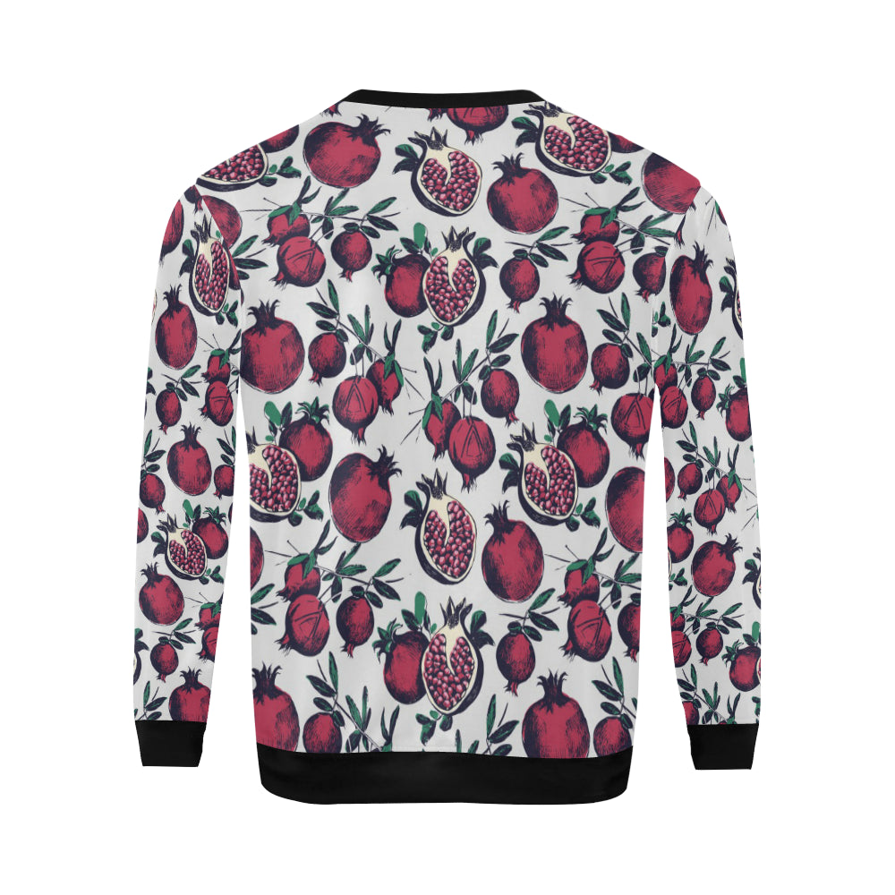 Pomegranate Pattern Print Design PG01 Men Long Sleeve Sweatshirt