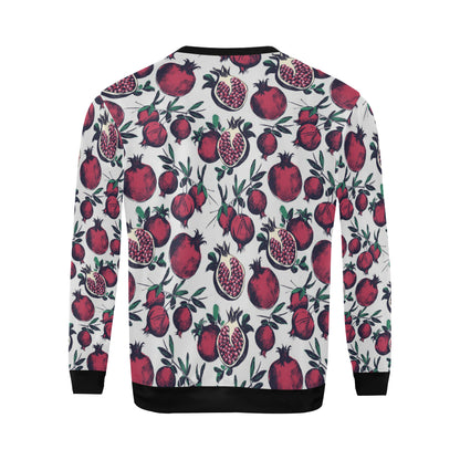 Pomegranate Pattern Print Design PG01 Men Long Sleeve Sweatshirt