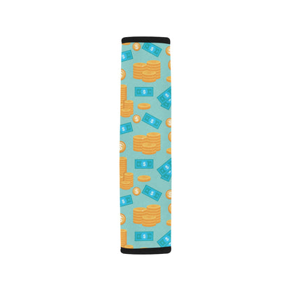 Money Pattern Print Design 03 Car Seat Belt Cover