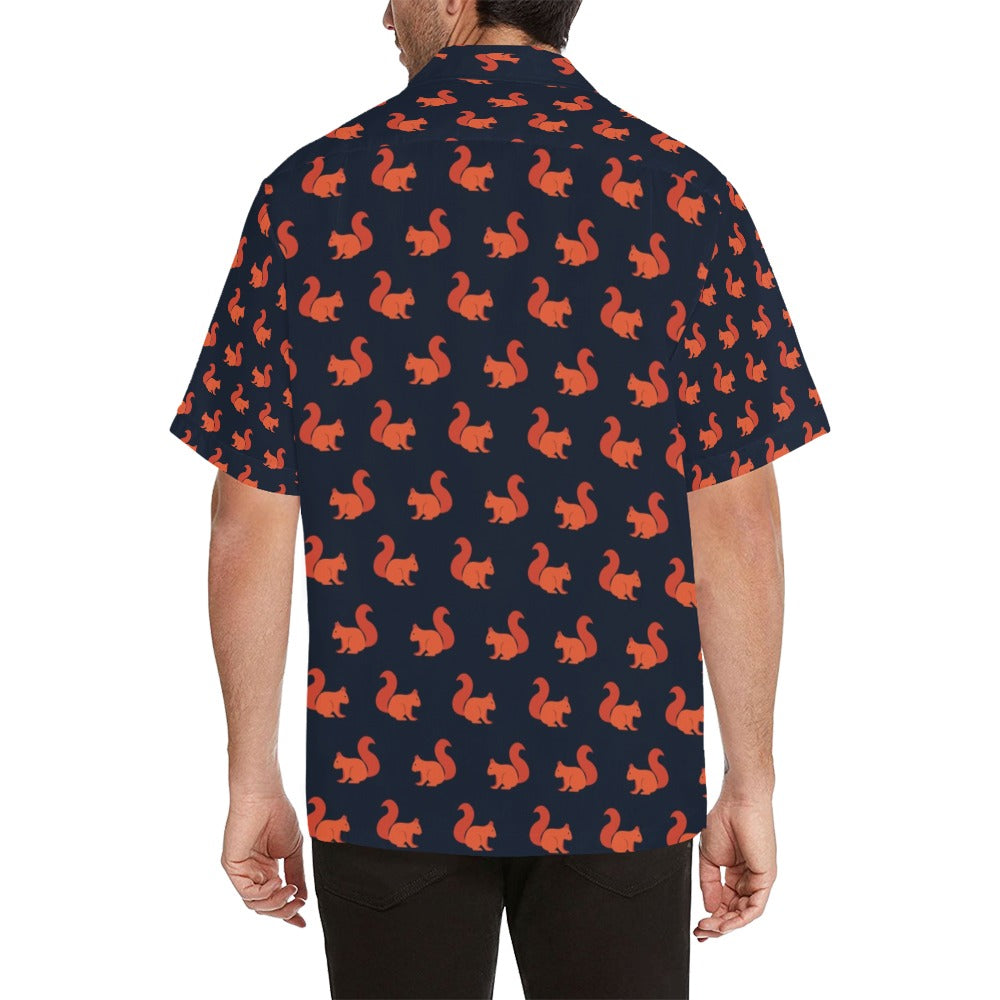 Squirrel Print Design LKS306 Men's Hawaiian Shirt
