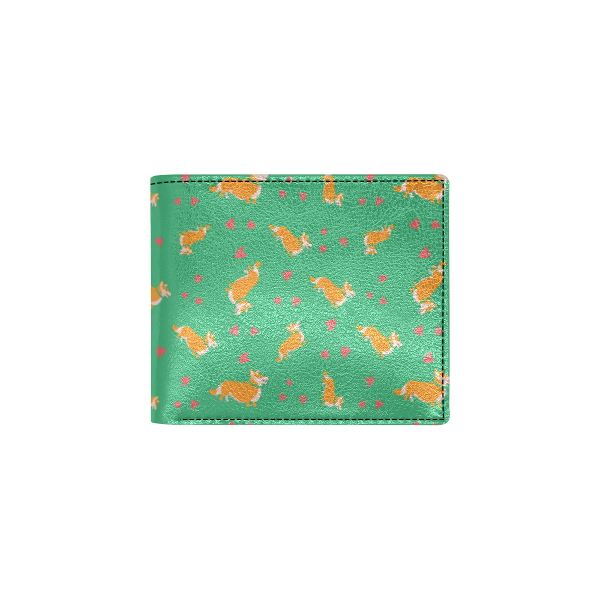 Cardigan Welsh Corgis Pattern Print Design 03 Men's ID Card Wallet
