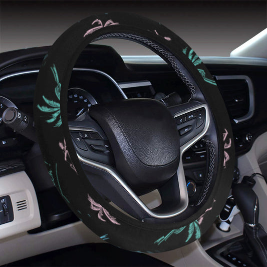 Aloha Hawaii Pattern Print Design 03 Steering Wheel Cover with Elastic Edge