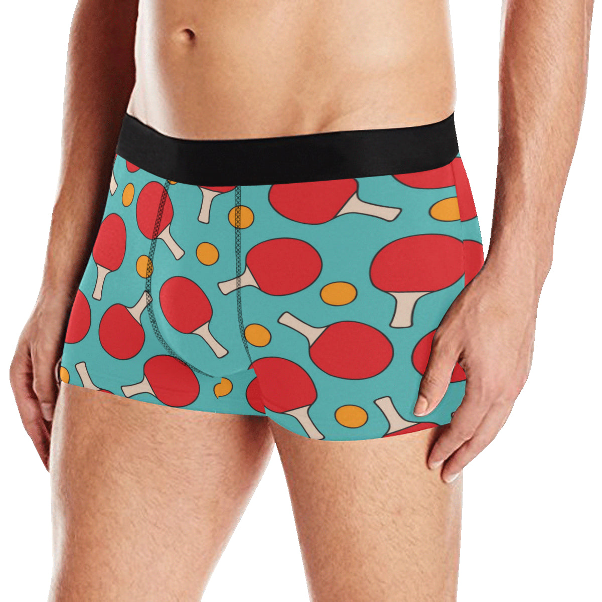 Ping Pong Pattern Print Design A01 Men's Boxer Briefs