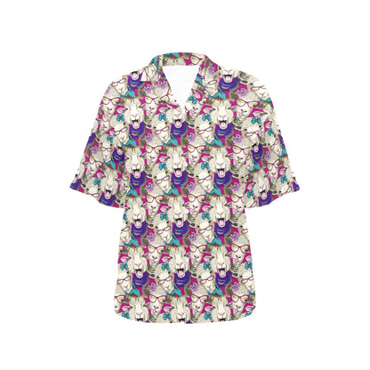 Sheep Print Design LKS403 Women's Hawaiian Shirt