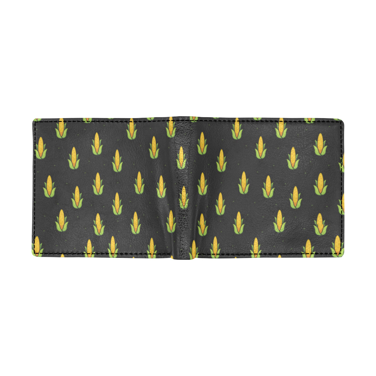 Corn Pattern Print Design 04 Men's ID Card Wallet