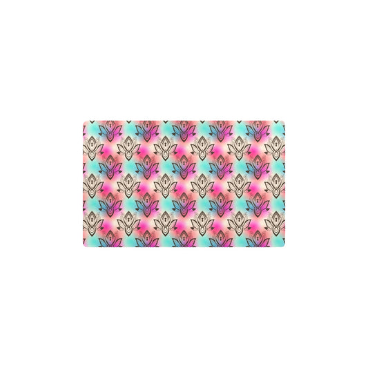 lotus Boho Pattern Print Design LO02 Kitchen Mat