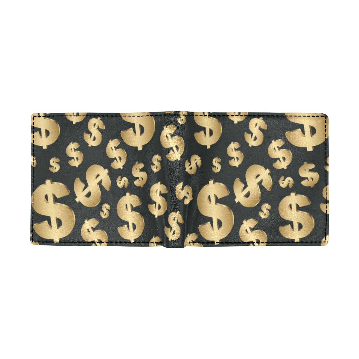 Dollar Pattern Print Design DO04 Men's ID Card Wallet
