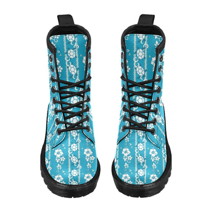 Hawaiian Themed Pattern Print Design H025 Women's Boots