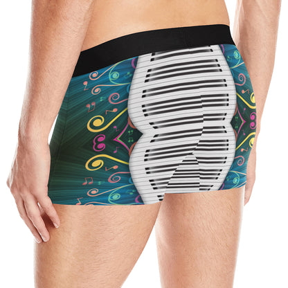 Piano Pattern Print Design 01 Men's Boxer Briefs