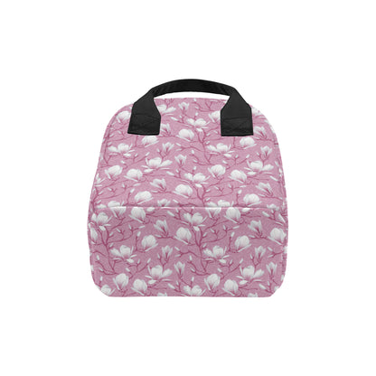 Magnolia Pattern Print Design MAG05 Insulated Lunch Bag