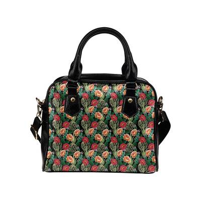 Cactus Pattern Print Design 06 Shoulder Handbag