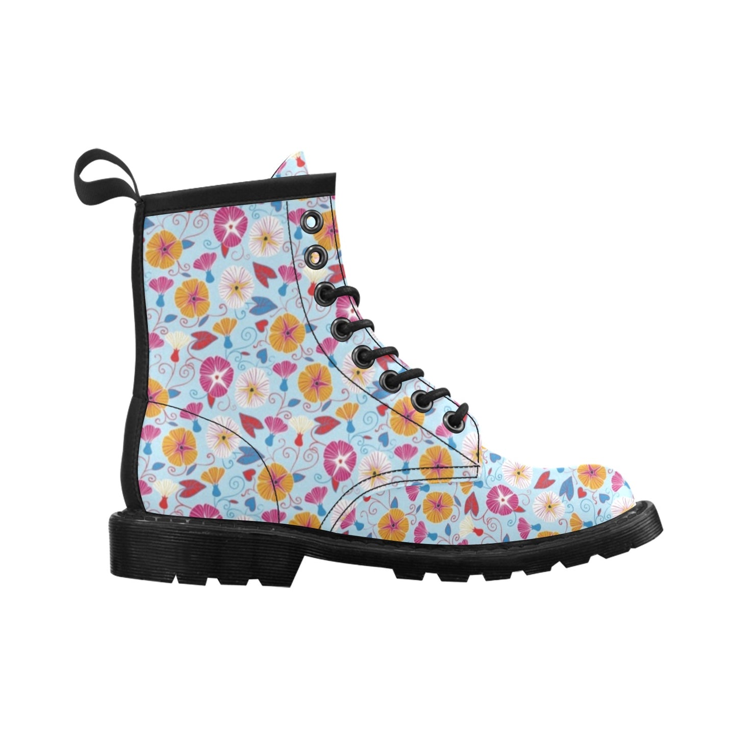 Morning Glory Pattern Print Design MG06 Women's Boots