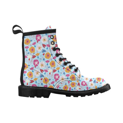 Morning Glory Pattern Print Design MG06 Women's Boots