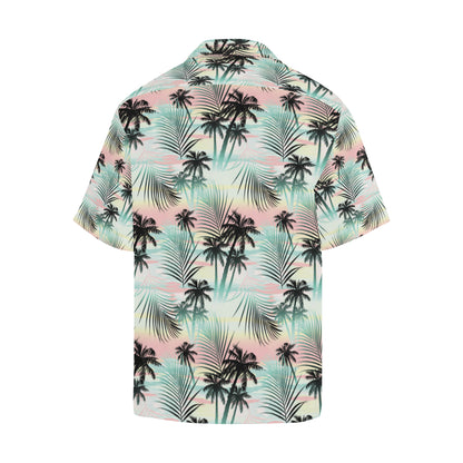 Palm Tree Pattern Print Design A03 Men's Hawaiian Shirt