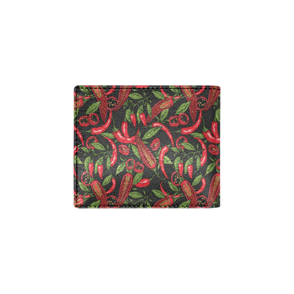 Chilli Pepper Pattern Print Design 02 Men's ID Card Wallet