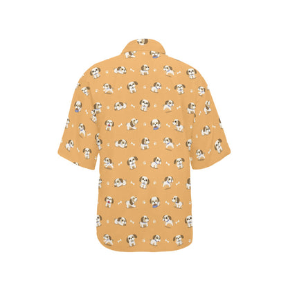 Shih Tzu Print Design LKS304 Women's Hawaiian Shirt