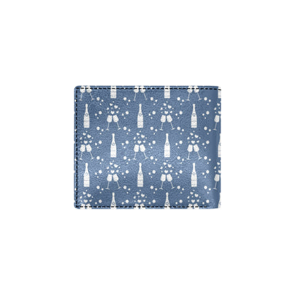 Champagne Pattern Print Design 05 Men's ID Card Wallet