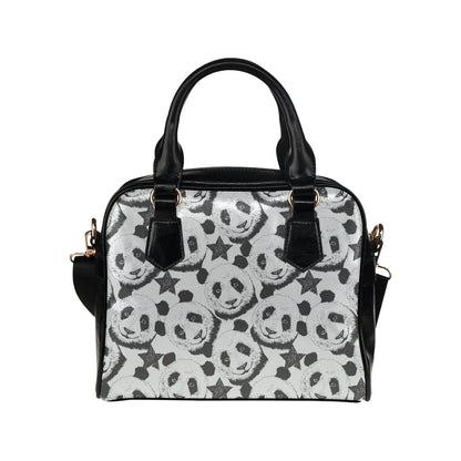 Panda Pattern Print Design A02 Shoulder Handbag