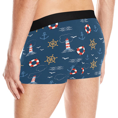 Nautical Pattern Print Design A06 Men's Boxer Briefs