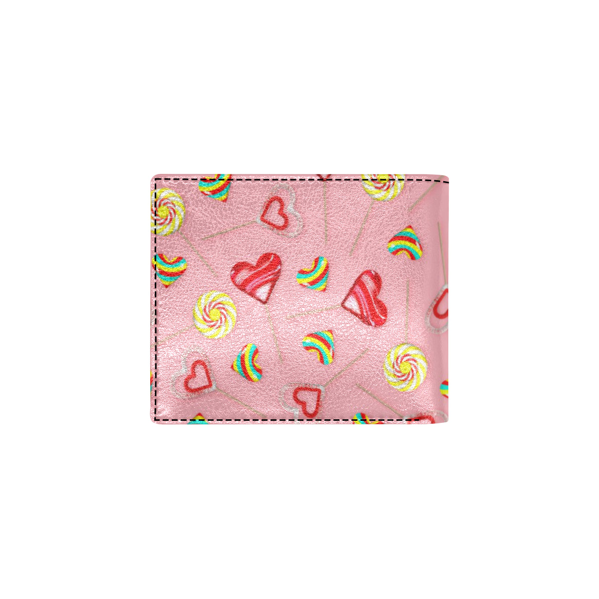 Lollipop Pattern Print Design LL05 Men's ID Card Wallet