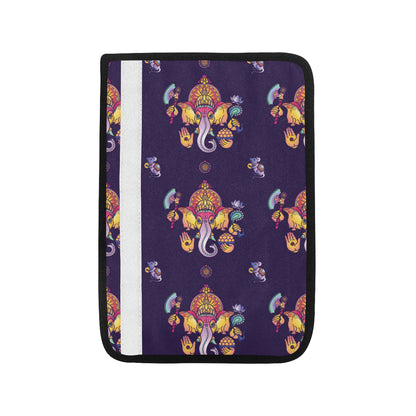 Ganesha Pattern Print Design 04 Car Seat Belt Cover