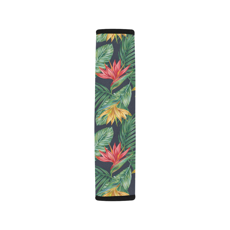 Bird Of Paradise Pattern Print Design BOP09 Car Seat Belt Cover