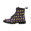 Gold Horse Pattern Women's Boots