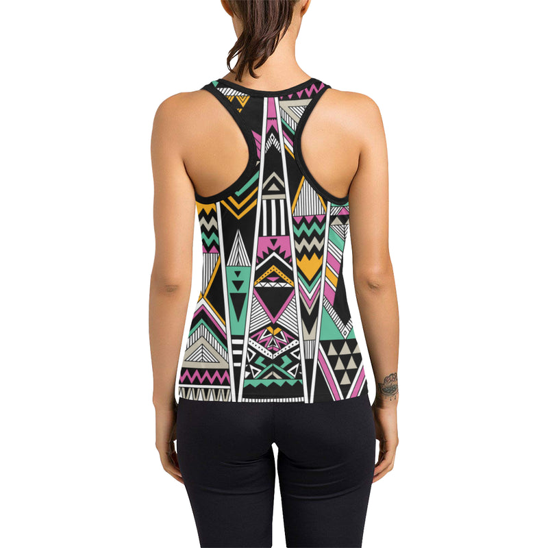 Tribal Aztec Triangle Women's Racerback Tank Top