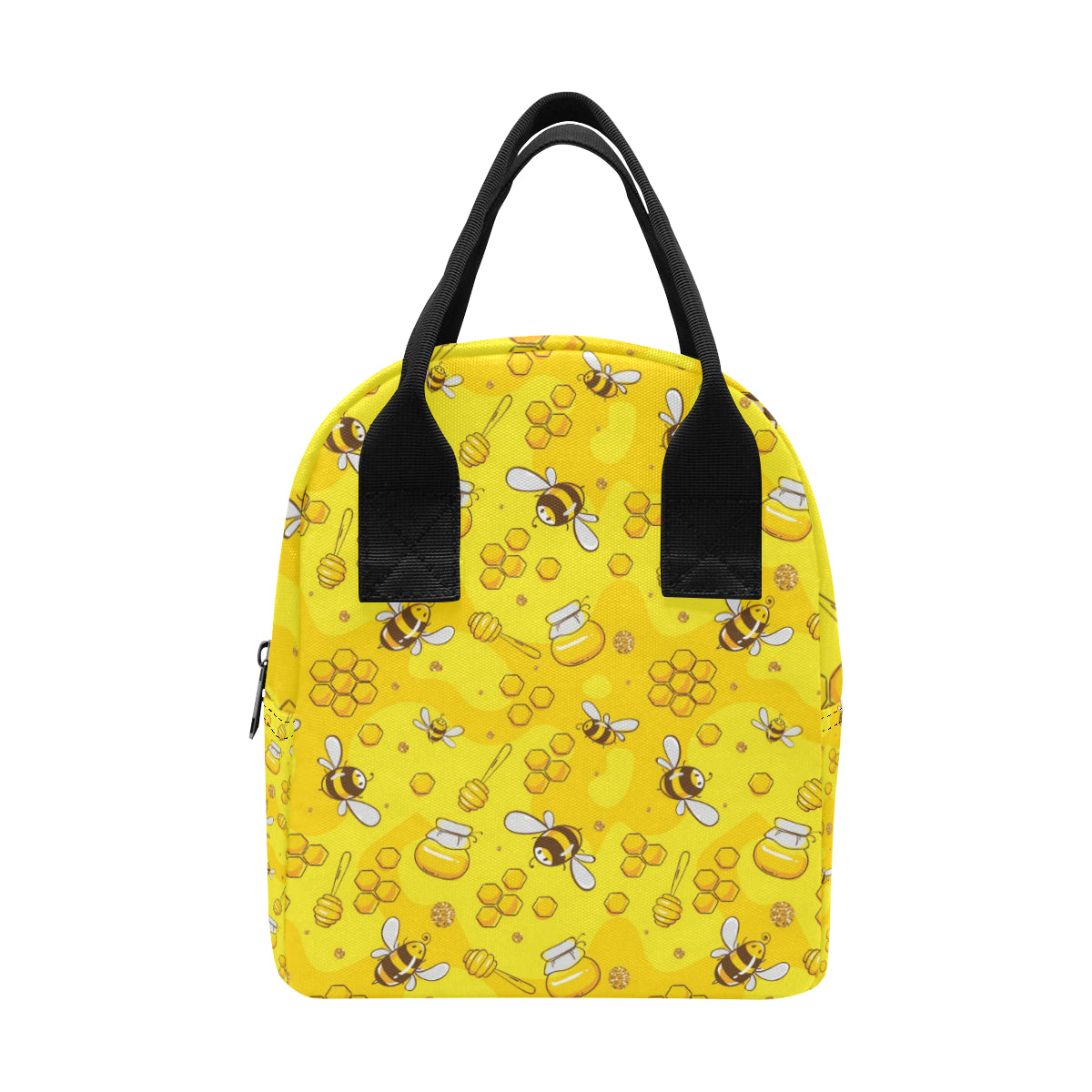 Bee Pattern Print Design BEE01 Insulated Lunch Bag
