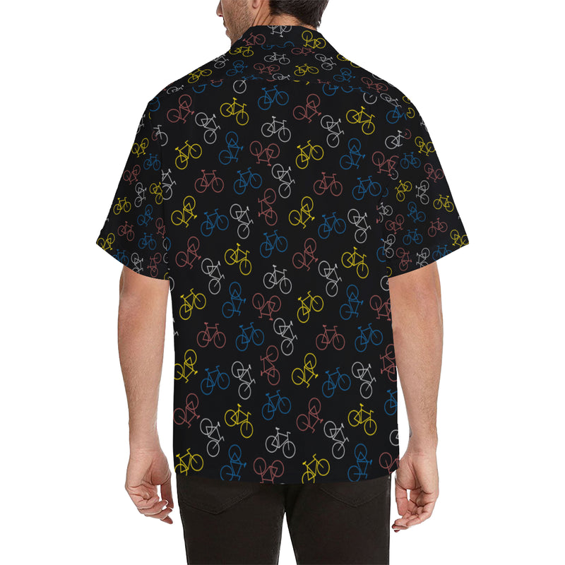 Bicycle Pattern Print Design 03 Men's Hawaiian Shirt