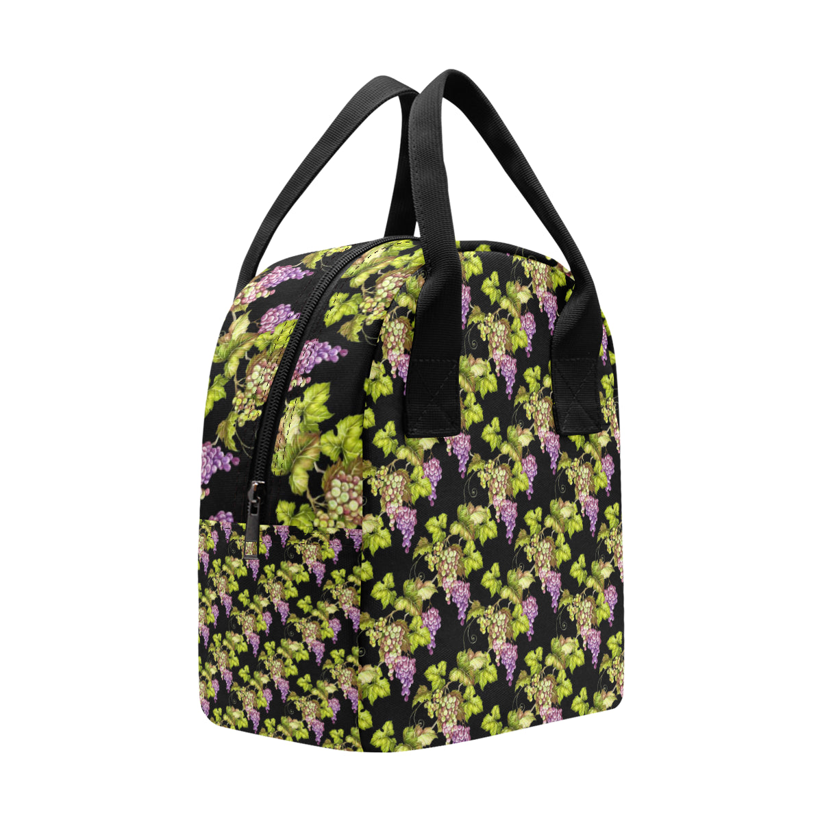 Grape Pattern Print Design GP04 Insulated Lunch Bag