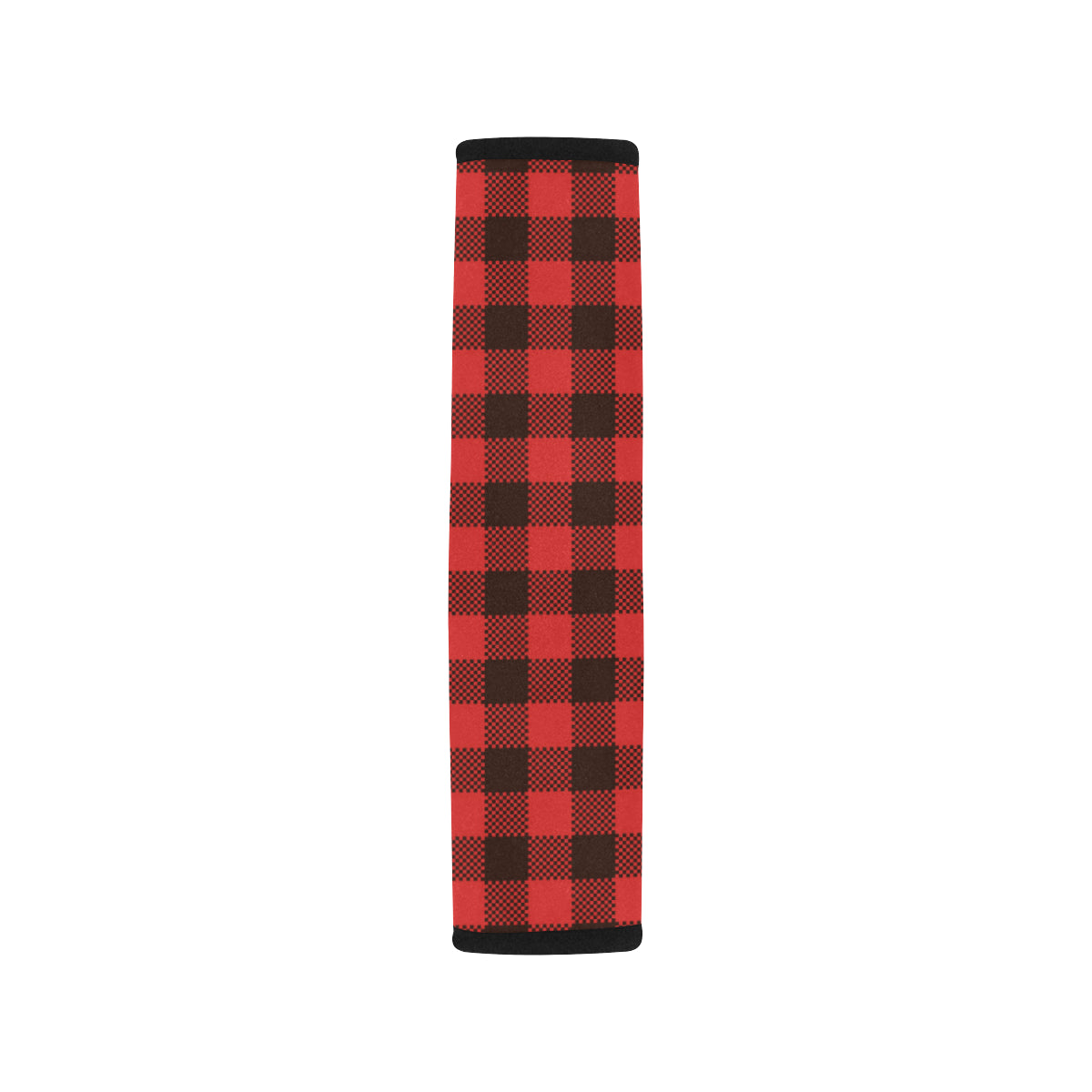 Buffalo check Red Pattern Print Design 05 Car Seat Belt Cover