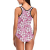 Cherry Blossom Pattern Print Design CB02 Women Swimsuit