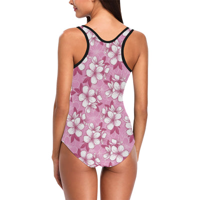 Cherry Blossom Pattern Print Design CB02 Women Swimsuit