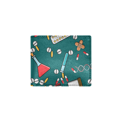 Nurse Pattern Print Design A05 Men's ID Card Wallet
